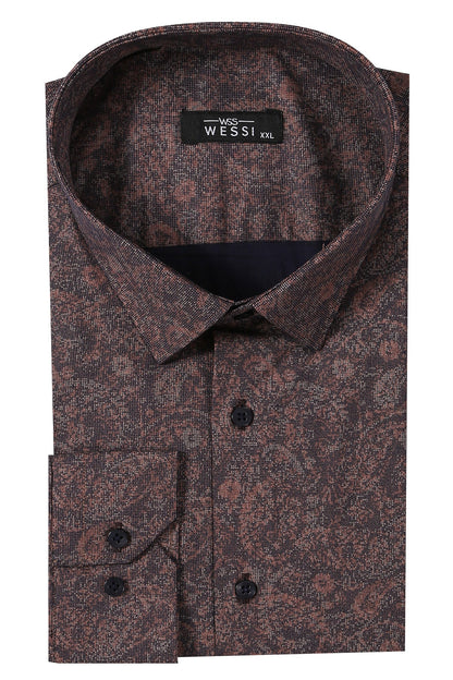 Brown Patterned Shirt - Wessi