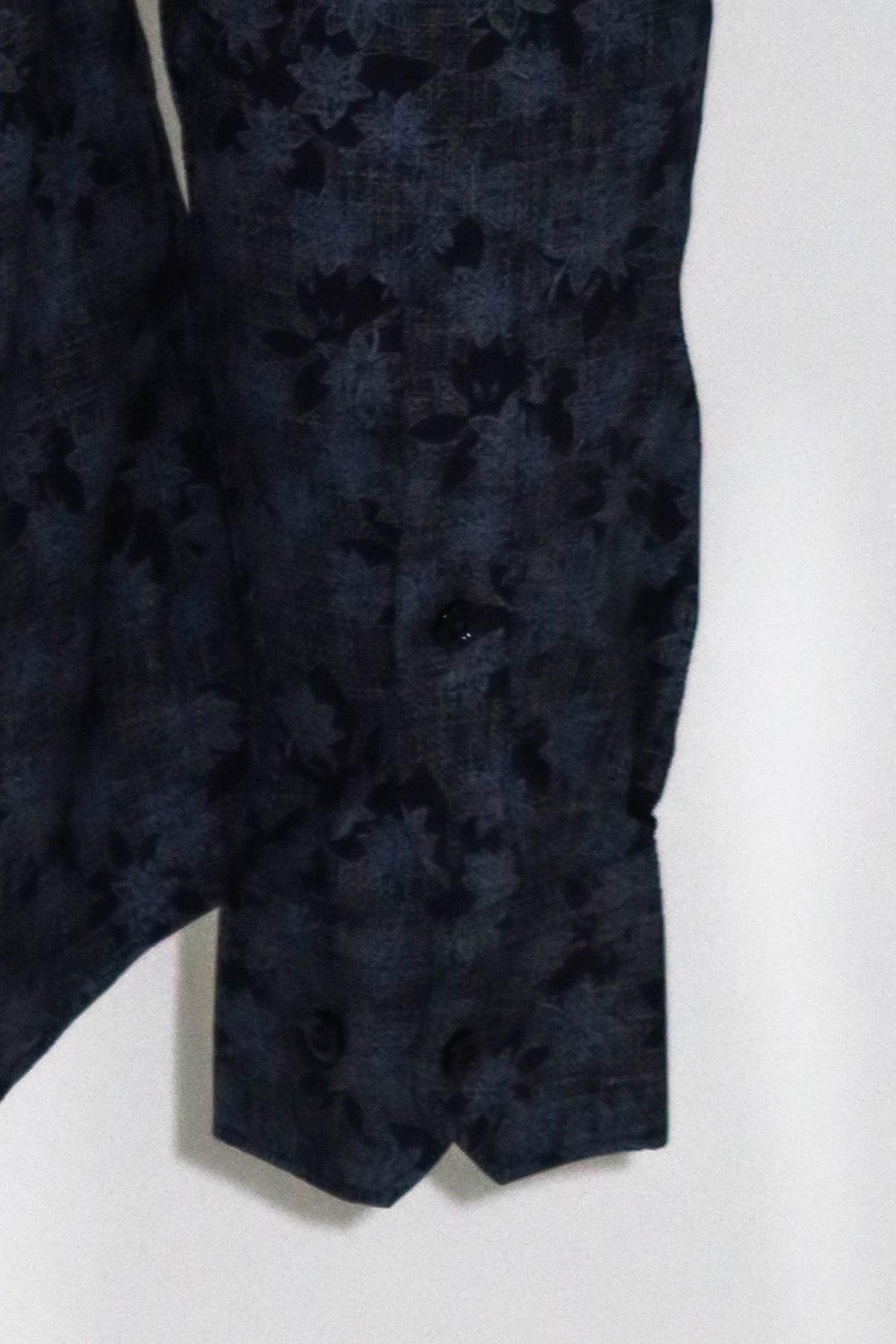 KOALA SYDNEY Bloom Patterned Dark Blue Slim Fir Shirt