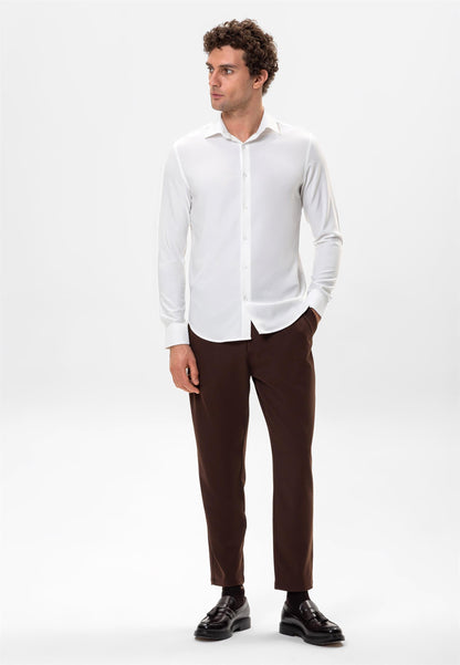 Men's White Slim Fit Shirt