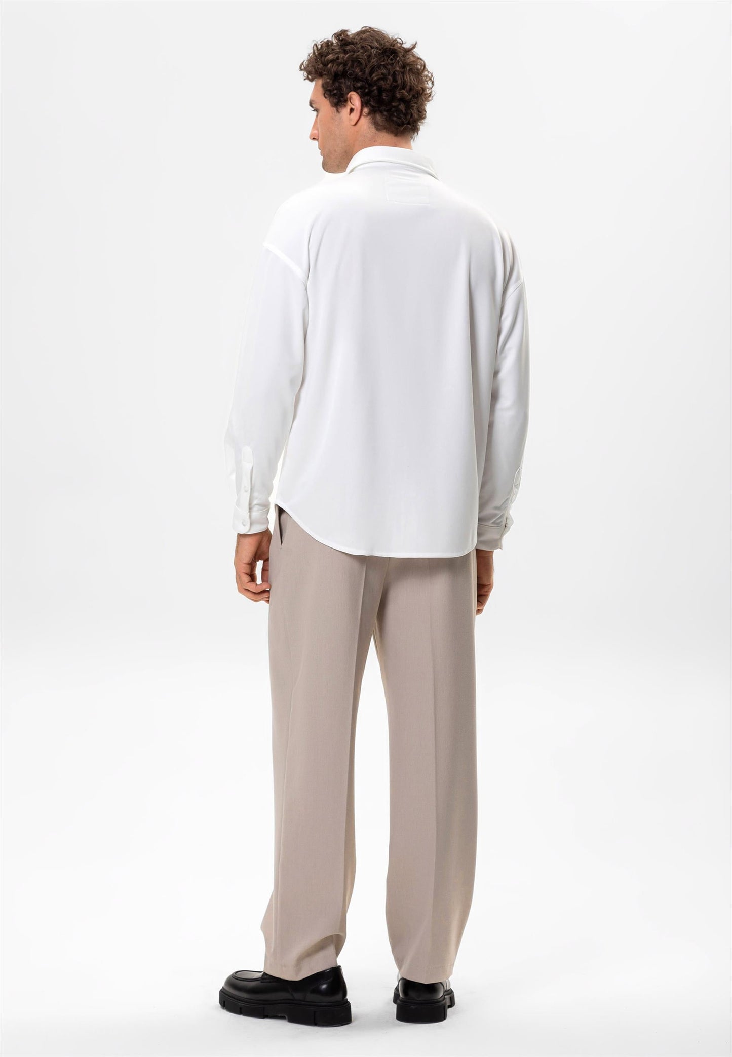 Men's Ecru Oversize Classic Shirt