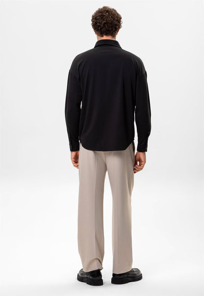 Men's Black Oversize Classic Shirt