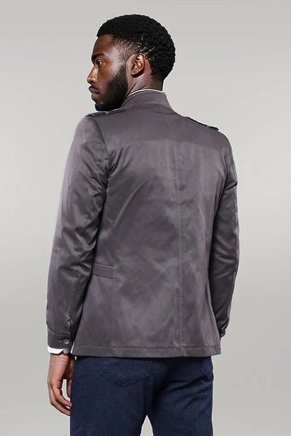 Grey Men's Coat Jacket