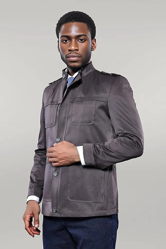 Grey Men's Coat Jacket