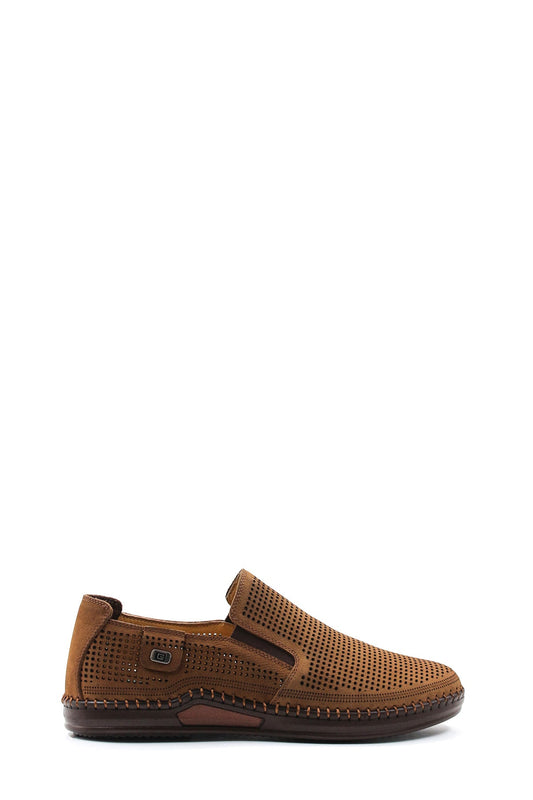 KOALA SYDNEY  Brown Perforated Slip-On Loafers-Wessi