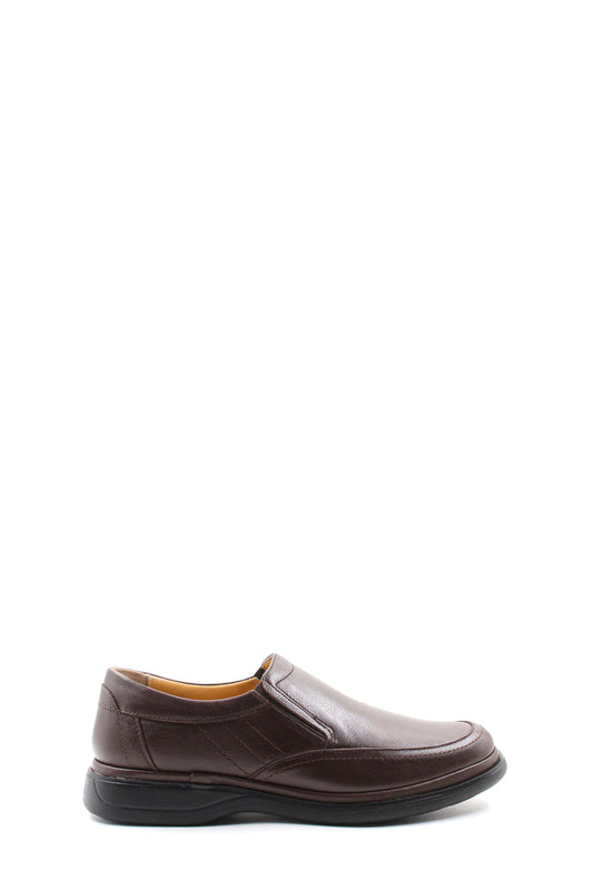 KOALA SYDNEY  Brown Leather Slip-On Loafers-Wessi