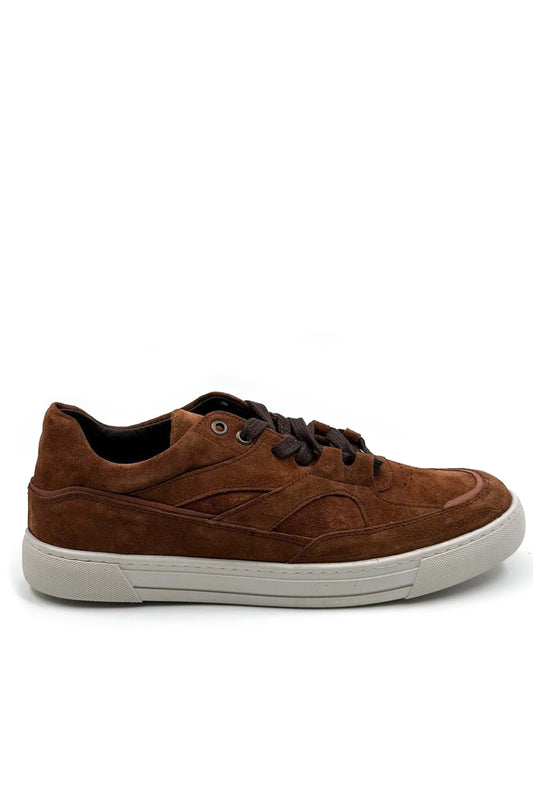 KOALA SYDNEY Men's Brown Suede Casual Sneakers