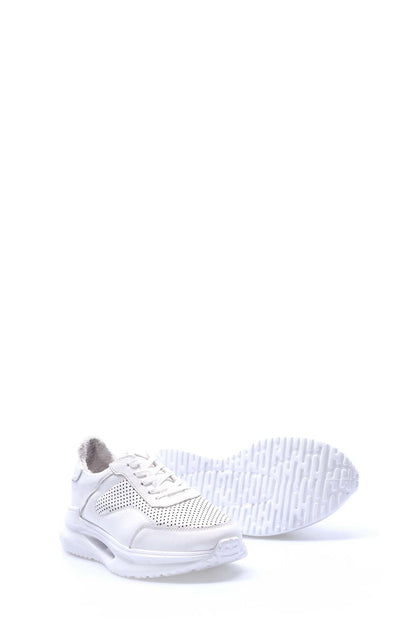 Hakiki Deri Erkek Casual Ayakkabı 154MA500-280 Beyaz