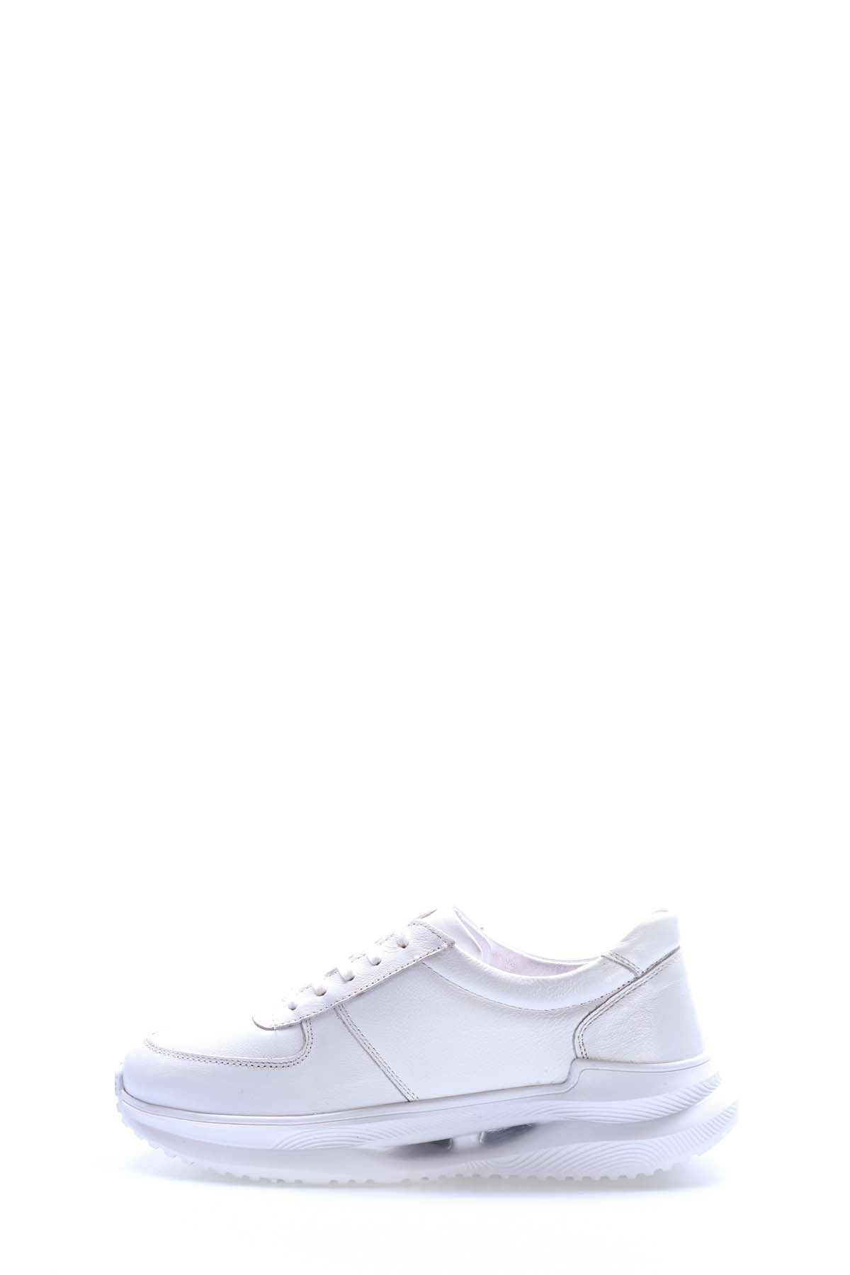 Hakiki Deri Erkek Casual Ayakkabı 154MA708-280 Beyaz