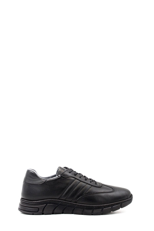 KOALA SYDNEY  Men's Black Leather Athletic Comfort Shoes-Wessi