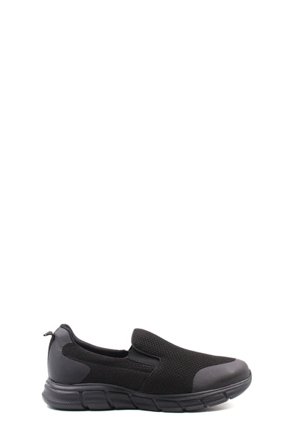 Men's Black Slip-On Mesh Sneakers - Lightweight & Breathable - Wessi