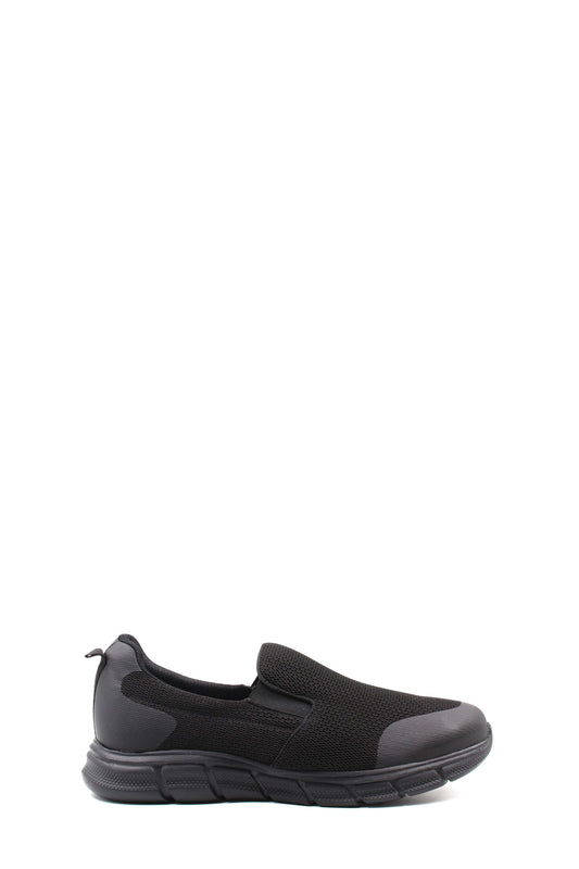 Men's Black Slip-On Mesh Sneakers - Lightweight & Breathable - Wessi