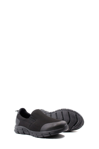Men's Black Slip-On Mesh Sneakers - Lightweight & Breathable - Wessi