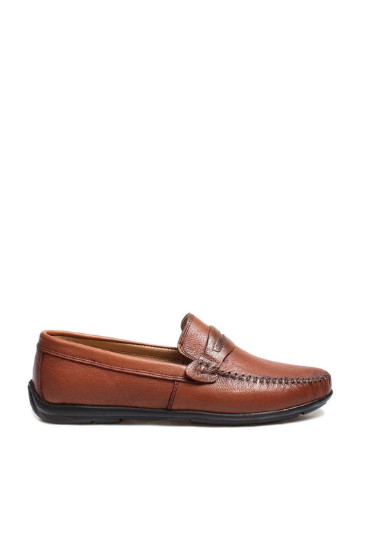 KOALA SYDNEY Men's Brown Leather Penny Loafers