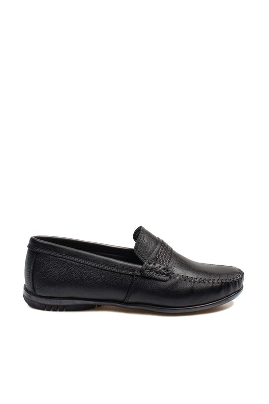 KOALA SYDNEY  Men's Black Leather Moccasins-Wessi