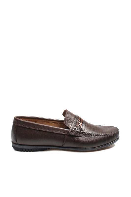 KOALA SYDNEY  Men's Brown Leather Driving Loafers-Wessi