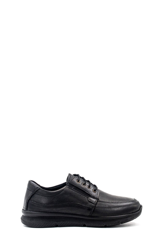 KOALA SYDNEY  Men's Black Leather Casual Shoes-Wessi