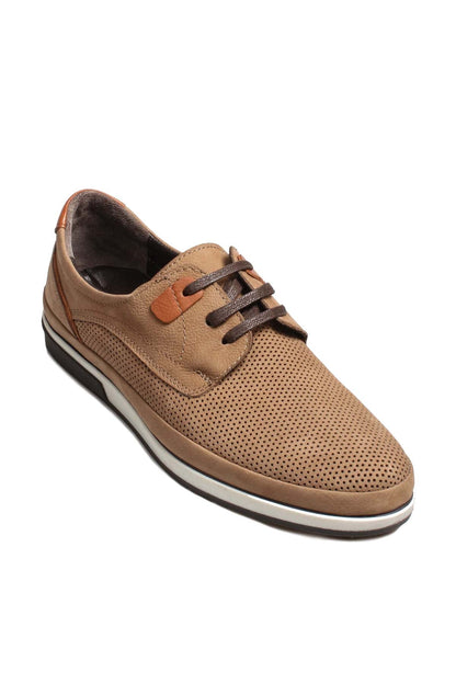 KOALA SYDNEY  Tan Perforated Suede Casual Shoes