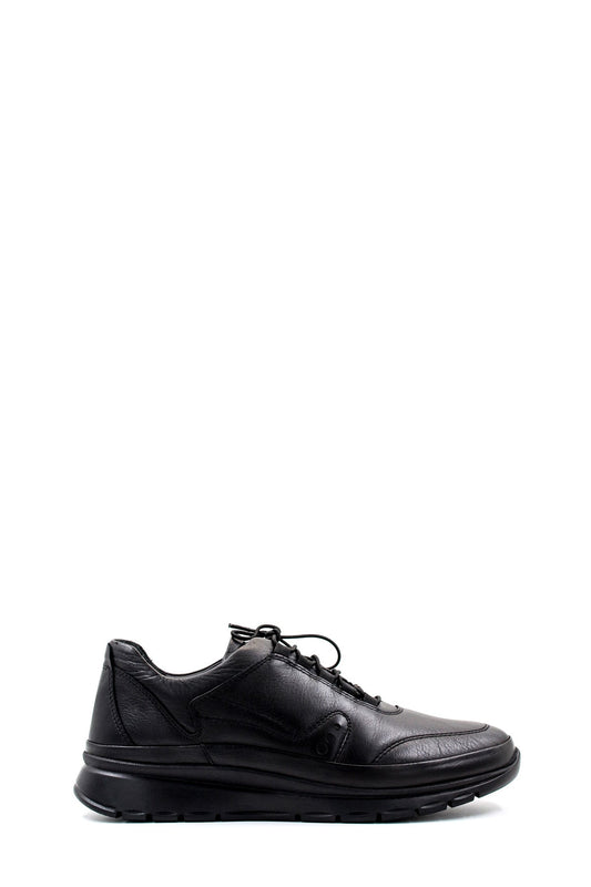 KOALA SYDNEY  Men's Black Leather Comfort Sneakers with Cushioned Sole