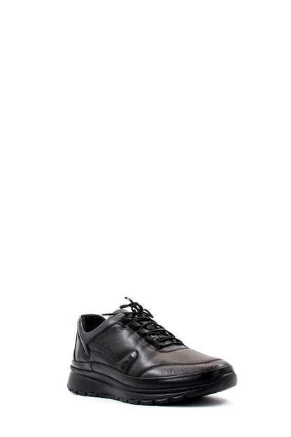 KOALA SYDNEY  Men's Black Leather Comfort Sneakers with Cushioned Sole