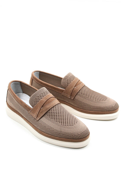 KOALA SYDNEY  Beige Mesh Slip-On Loafers Wessi