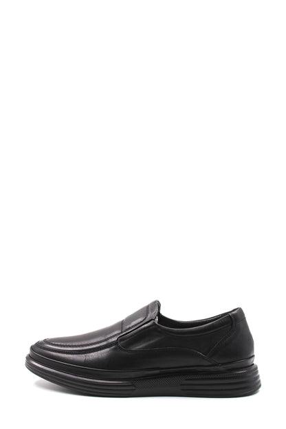 KOALA SYDNEY Men's Black Leather Loafers Slip-On Wessi