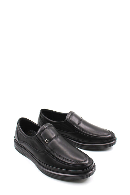 KOALA SYDNEY Men's Black Leather Loafers Slip-On Wessi