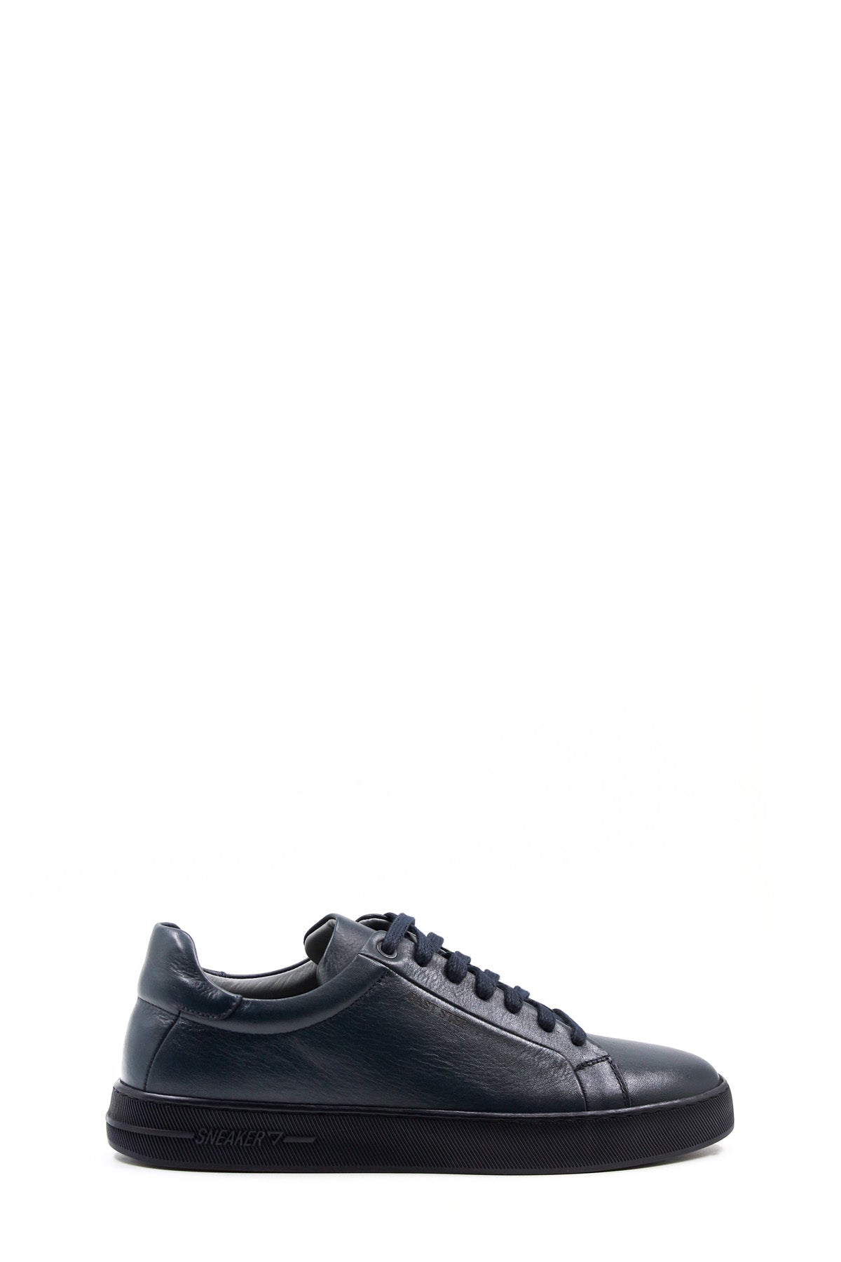 KOALA SYDNEY Men's Navy Blue Leather Casual Sneakers