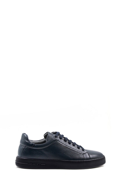 KOALA SYDNEY Men's Navy Blue Leather Casual Sneakers