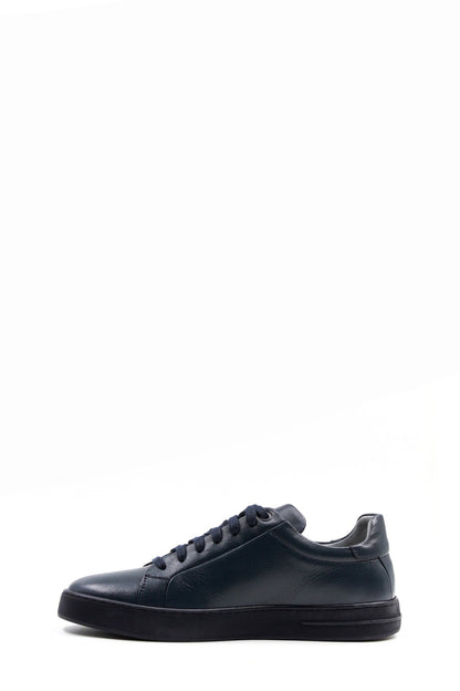 KOALA SYDNEY Men's Navy Blue Leather Casual Sneakers