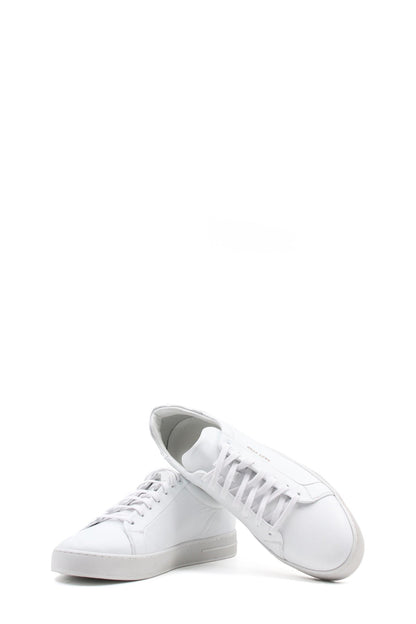 KOALA SYDNEY  Men's Classic White Leather Sneakers with Lace-Up Design -