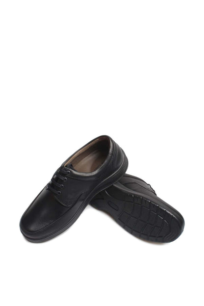 KOALA SYDNEY Men's Black Lace-Up Shoes with Cushioned Sole