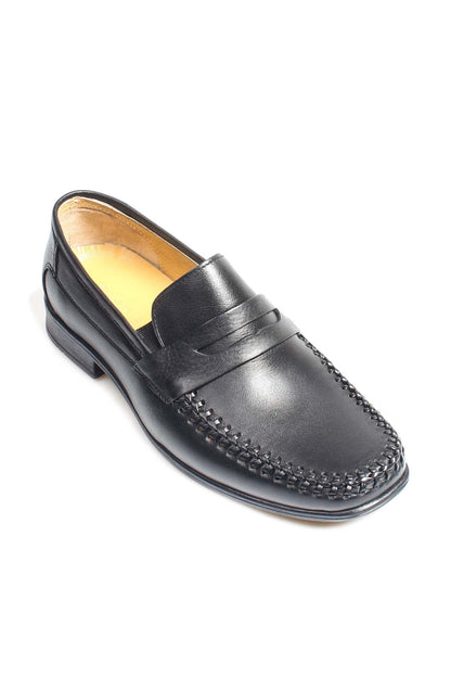 KOALA SYDNEY  Classic Black Leather Penny Loafers-Wessi