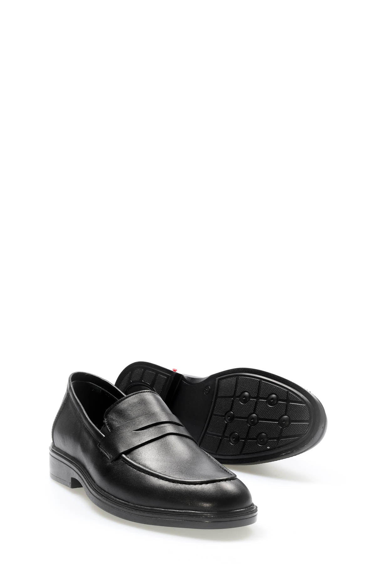 Hakiki Deri Erkek Casual Ayakkabı 951MAF2502 Siyah