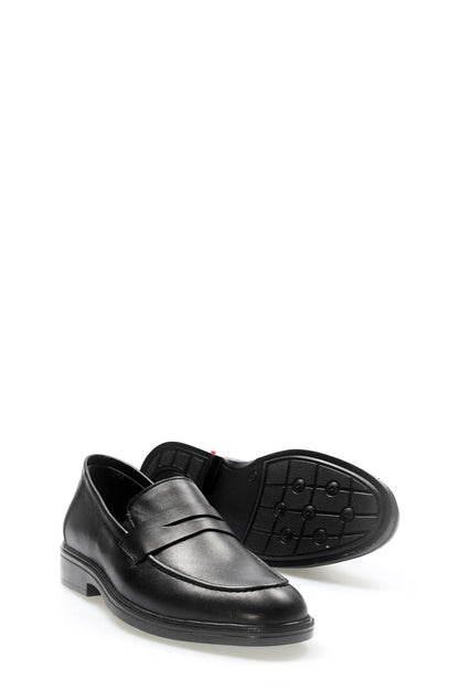 Hakiki Deri Erkek Casual Ayakkabı 951MAF2502 Siyah