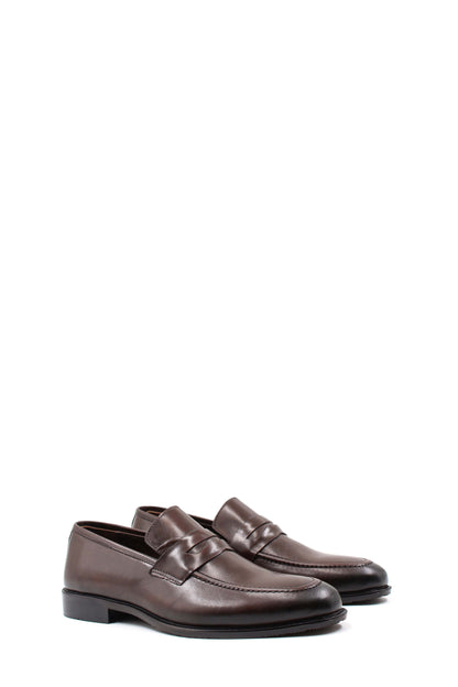 KOALA SYDNEY  Brown Leather Penny Loafers Wessi