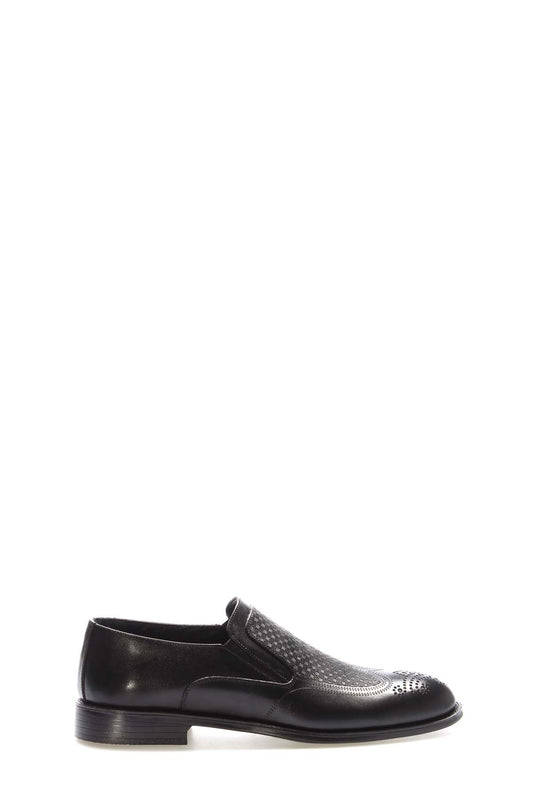 Hakiki Deri Erkek Klasik Ayakkabı 218MA405 Siyah