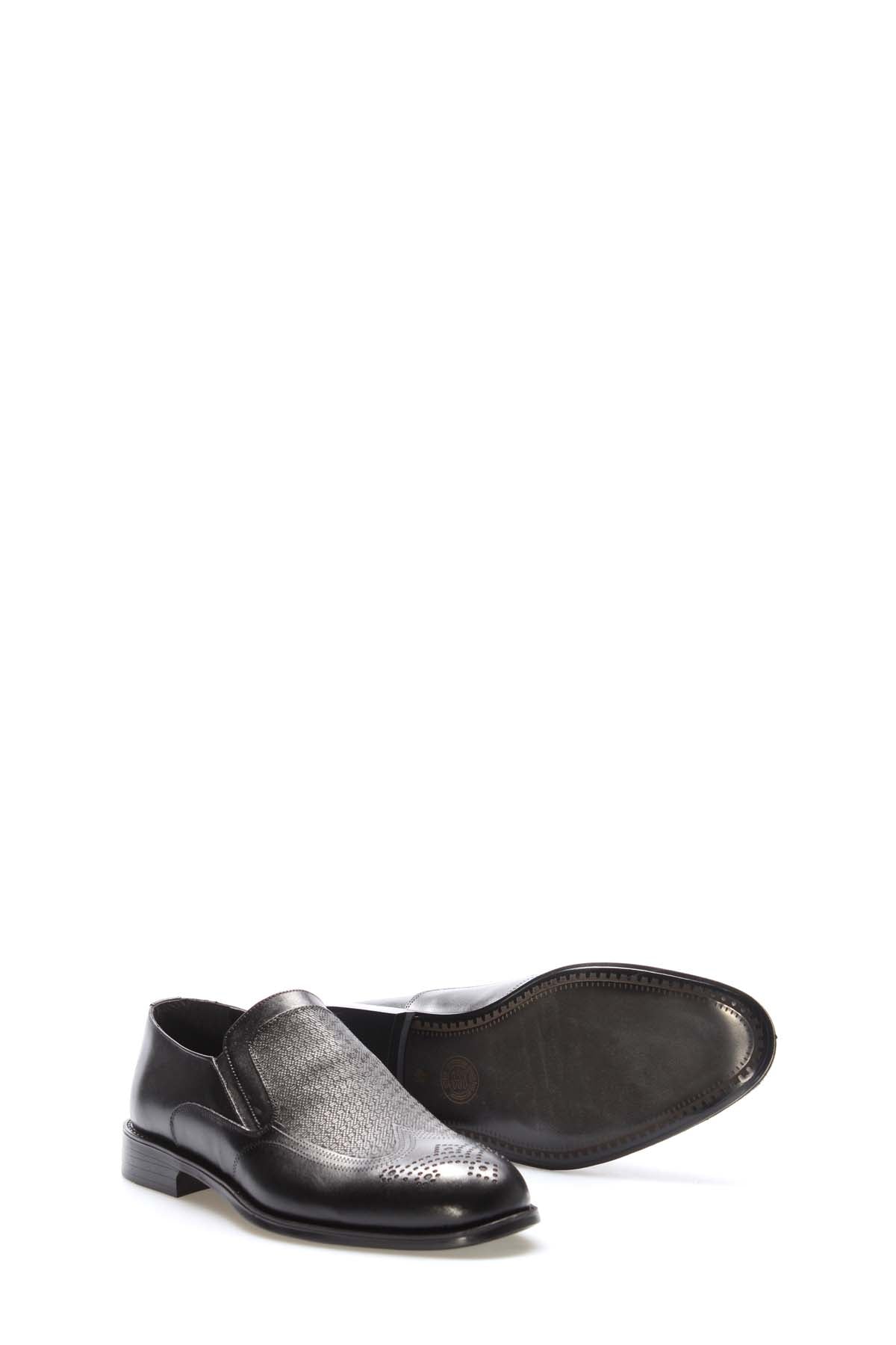 Hakiki Deri Erkek Klasik Ayakkabı 218MA405 Siyah