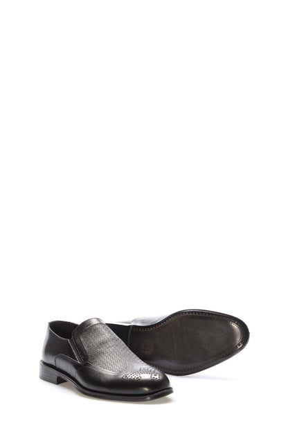 Hakiki Deri Erkek Klasik Ayakkabı 218MA405 Siyah