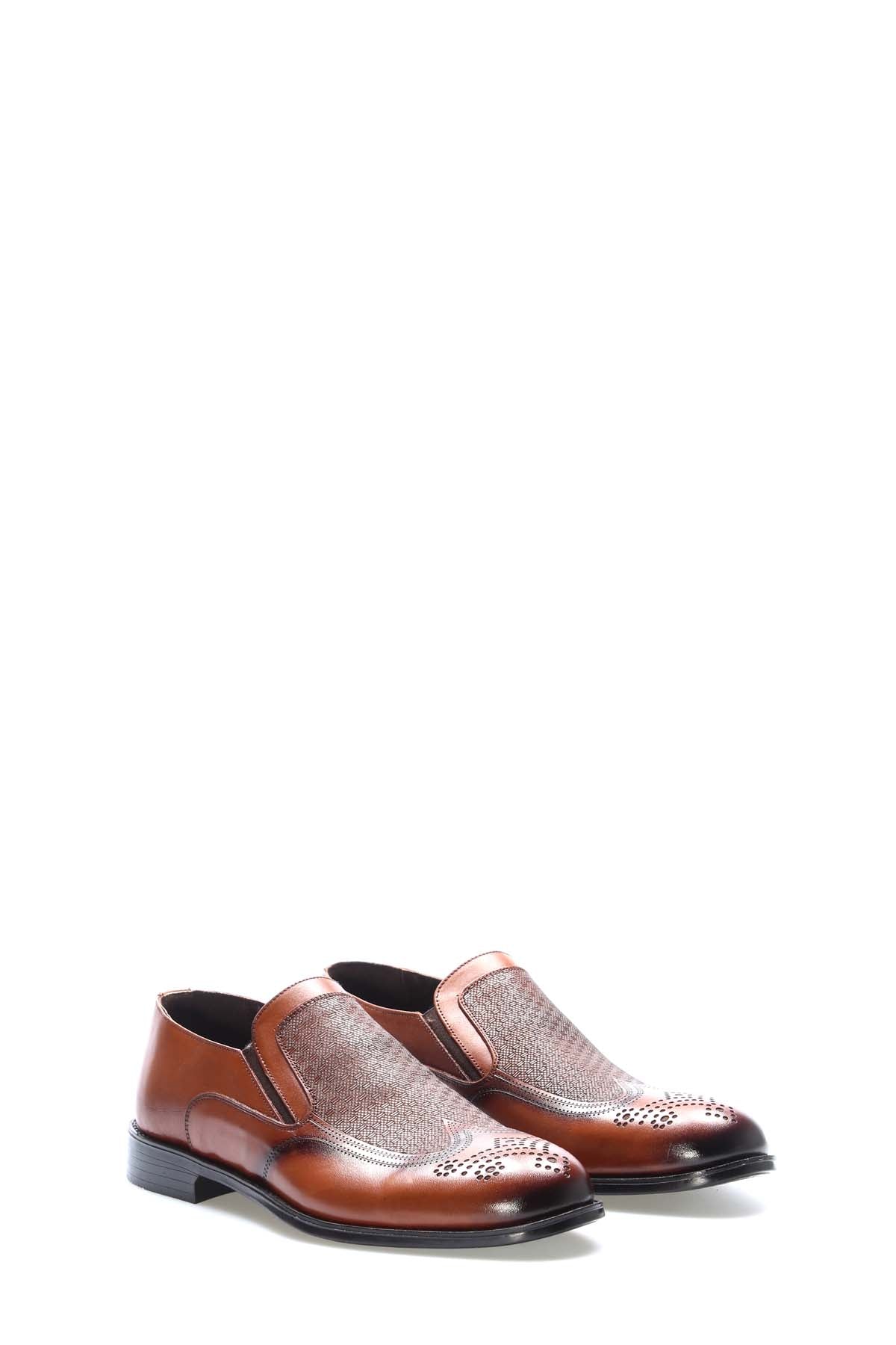 Hakiki Deri Erkek Klasik Ayakkabı 218MA405 Taba