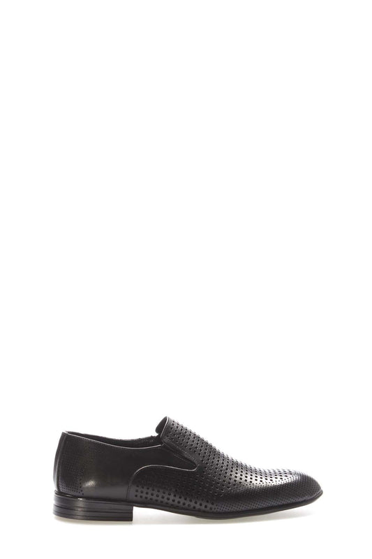 Hakiki Deri Erkek Klasik Ayakkabı 218MA501 Siyah