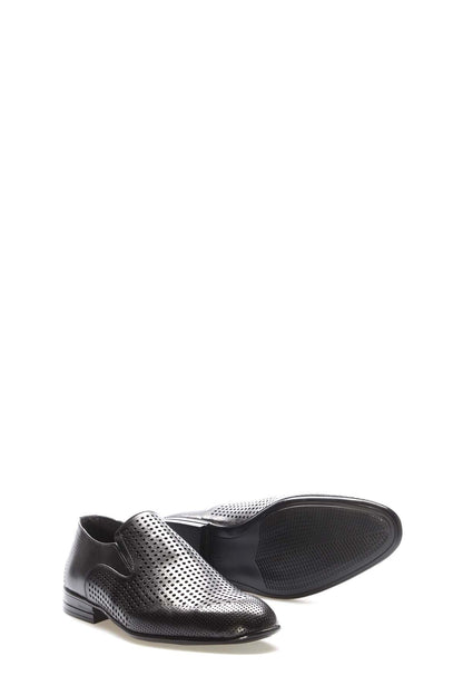 Hakiki Deri Erkek Klasik Ayakkabı 218MA501 Siyah