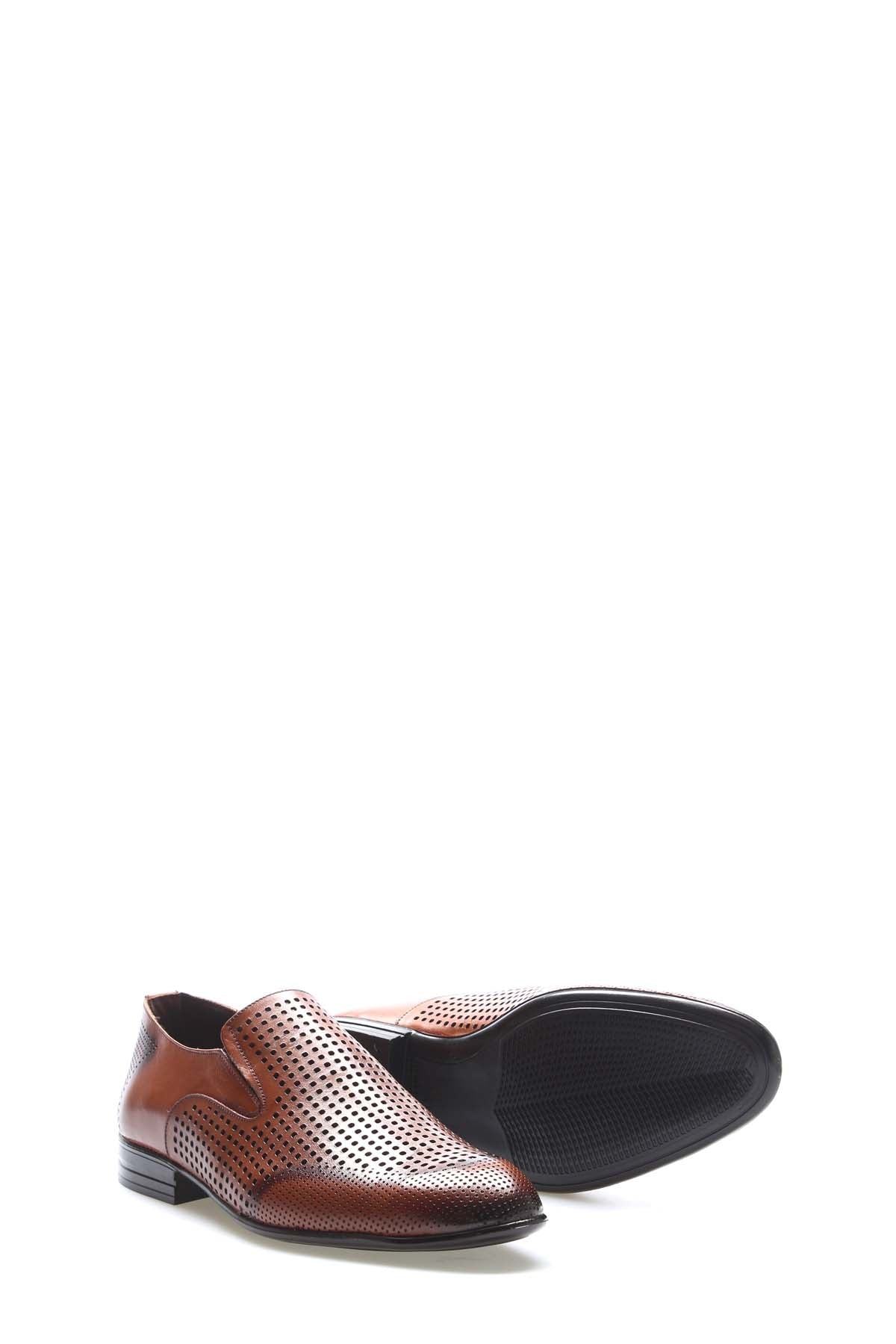 Hakiki Deri Erkek Klasik Ayakkabı 218MA501 Taba