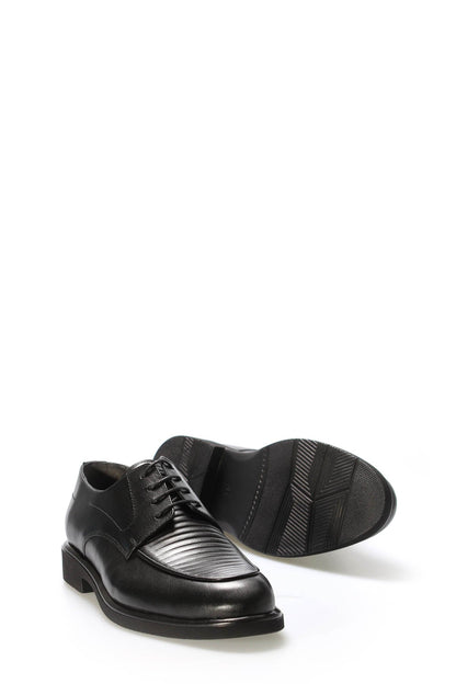 Hakiki Deri Erkek Klasik Ayakkabı 223MA4000 Siyah Antik