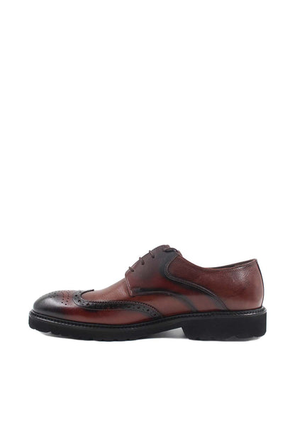 KOALA SYDNEY Men's Brown Leather Brogue Dress Shoes