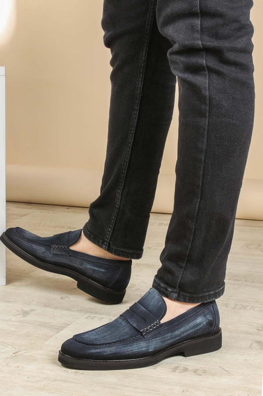 KOALA SYDNEY  Denim Style Navy Loafers-Wessi