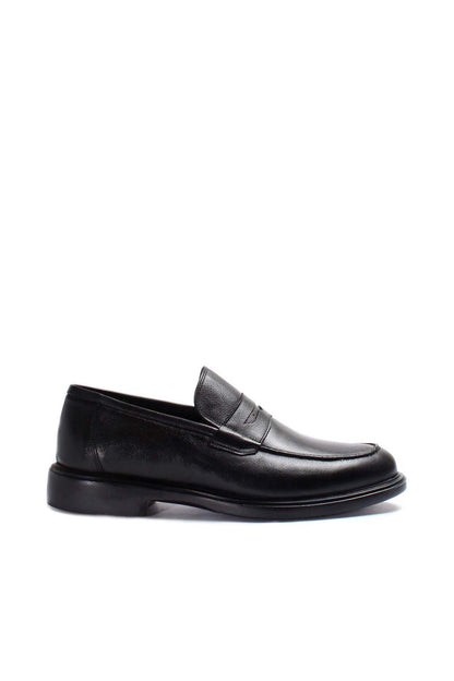 KOALA SYDNEY  Men's Black Leather Penny Loafers-Wessi