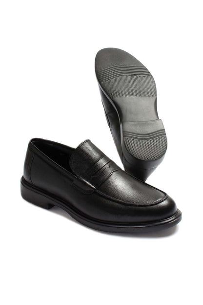 KOALA SYDNEY  Men's Black Leather Penny Loafers-Wessi