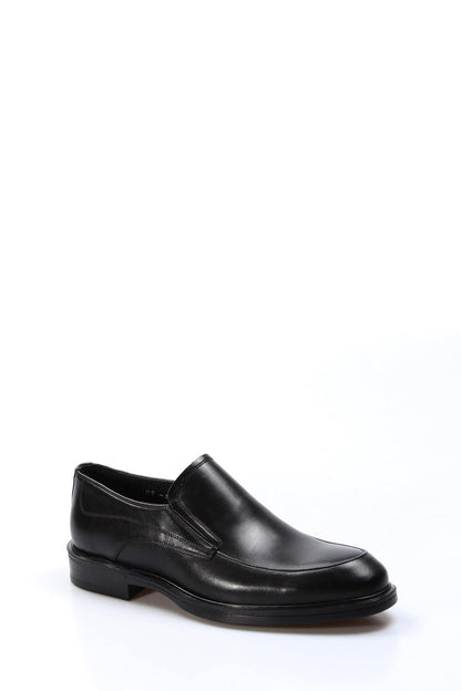 KOALA SYDNEY Men's Black Leather Loafers with Cushioned Insole and Sleek Design