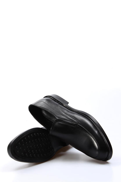 KOALA SYDNEY Men's Black Leather Loafers with Cushioned Insole and Sleek Design