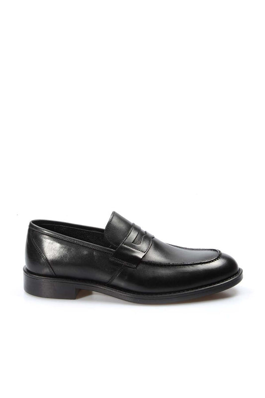 KOALA SYDNEY  Elegant Black Leather Penny Loafers-Wessi